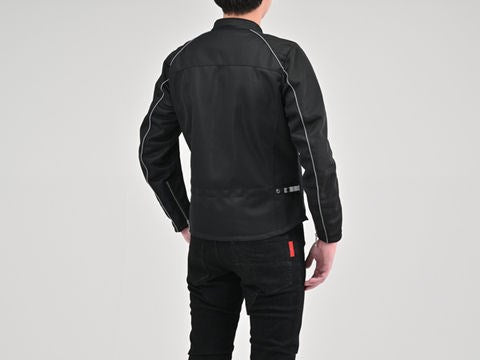 DJ-003 Mesh Single Riders Jacket Black S