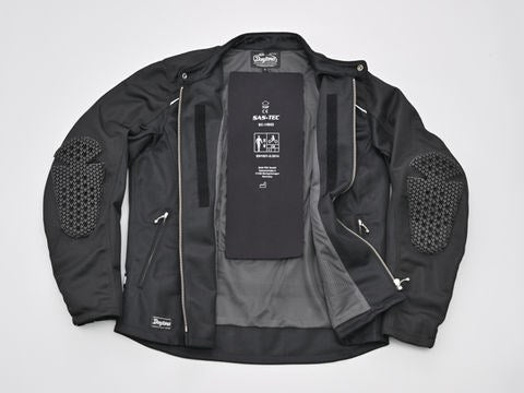DJ-003 Mesh Single Riders Jacket Black S