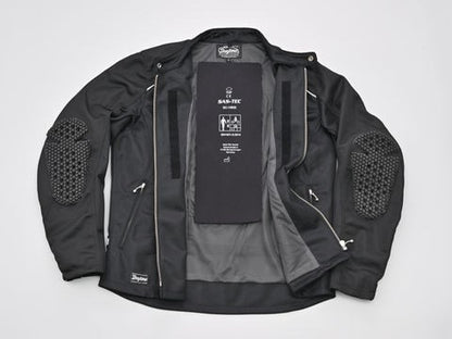 DJ-003 Mesh Single Riders Jacket Black S