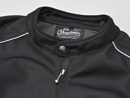 DJ-003 Mesh Single Riders Jacket Black S