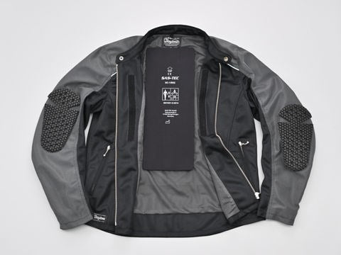 DJ-003 Mesh Single Riders Jacket Gray L