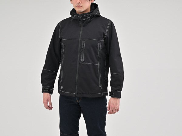 DJ-002 エアインテークパーカー ブラック S