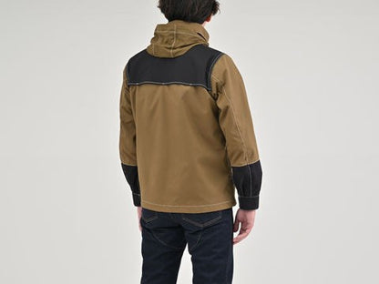 DJ-002 エアインテークパーカー ブラック/ブラウン L