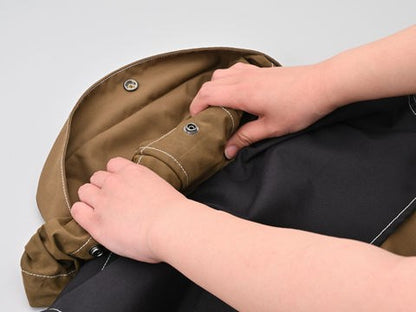 DJ-002 エアインテークパーカー ブラック/ブラウン L