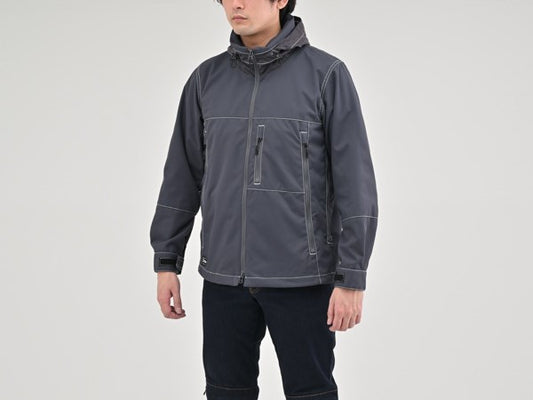 DJ-002 エアインテークパーカー グレー L