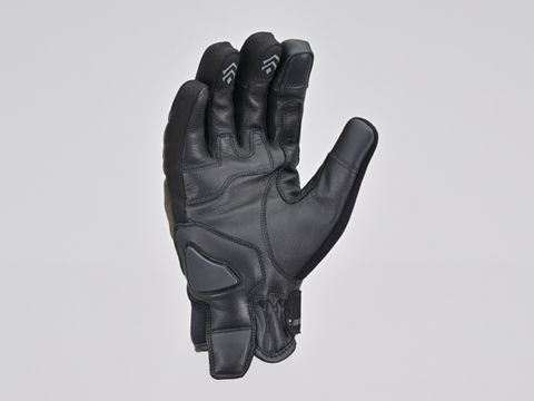 Soft Fit Leather Winter Gloves - Khaki