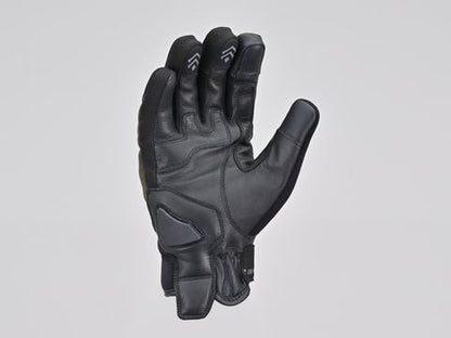 Soft Fit Leather Winter Gloves - Khaki