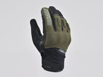 Soft Fit Leather Winter Gloves - Khaki