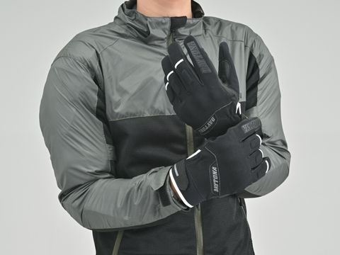 ソフトフィットレザーウインターグローブ ブラック