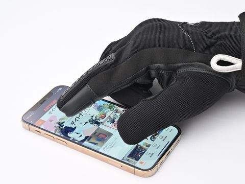 ソフトフィットレザーウインターグローブ ブラック