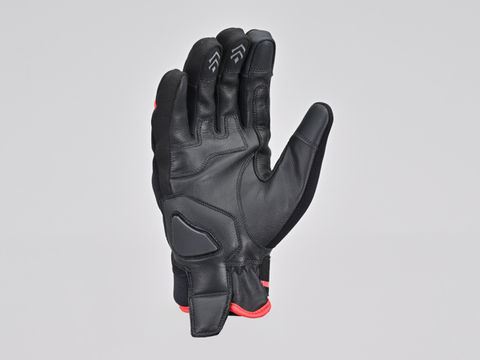 Soft Fit Leather Winter Gloves Red
