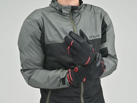 Soft Fit Leather Winter Gloves Red