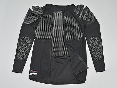 DP-002 ストレッチスリムフィットインナープロテクター フルメッシュ ブラック M