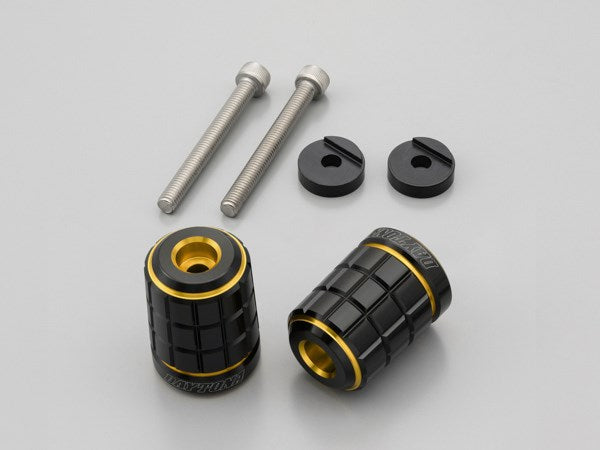 PREMIUM ZONE Handlebar End Plugs BRICK Gold for Yamaha M6