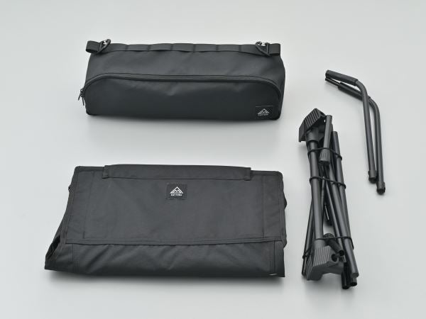 ハイバックローチェアMIL ブラック 約H740×W550×D600(mm)