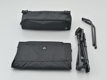 ハイバックローチェアMIL ブラック 約H740×W550×D600(mm)