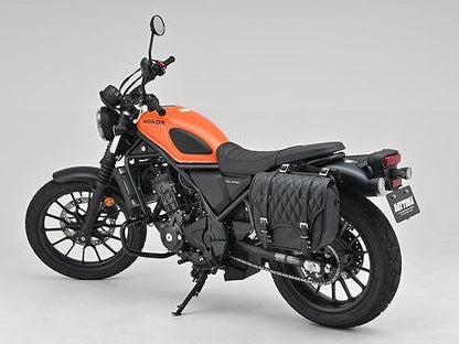DHS-37 サドルバッグ トラぺ/ダイヤ ブラック H270×W360×D120mm 12L