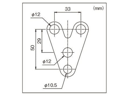 防振メーターステー VELONAφ48用 センター(曲げ無し)