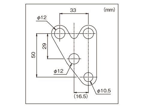 防振メーターステー VELONAφ48用 左右共通オフセット(曲げ無し)