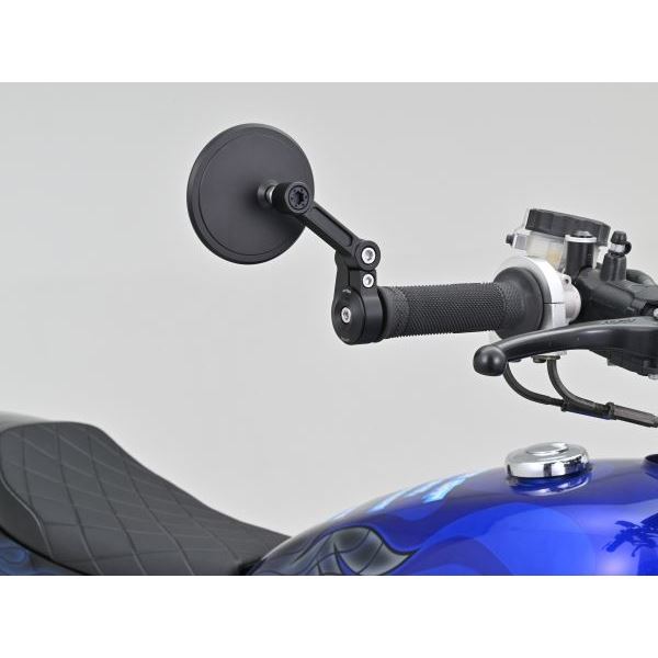 ハイビジミラー バーエンドミラー JOINT MINICIRCLE ブラック スリムタイプ 1個入り