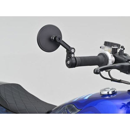 ハイビジミラー バーエンドミラー JOINT MINICIRCLE ブラック スリムタイプ 1個入り