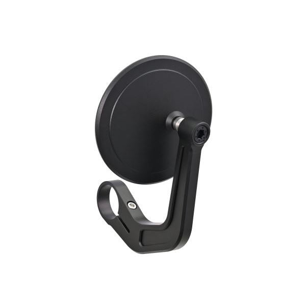 ハイビジミラー バーエンドミラー YAIBA CIRCLE ブラック スリムタイプ 1個入り