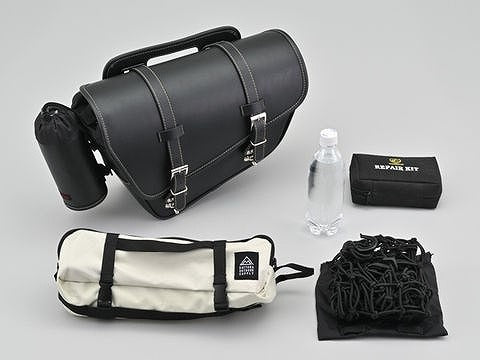 DHS-38 サドルバッグ スラッシャー/左側 ブラック H245×W420×D150mm 11L