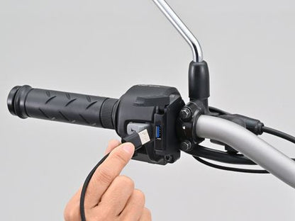 バイク専用電源 スレンダーUSB QC3.0対応 Type-A 1ポート