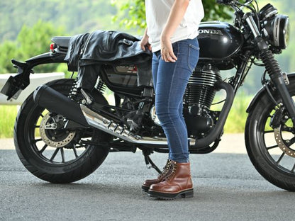 DS-001+ ダービーライドブーツ 極厚ソール ブラウン