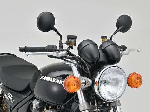 ハイビジミラー Z2 モンスターミラー ショート ブラック M10 正ネジ 左右共通 片側1本入り