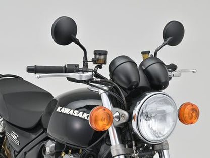 ハイビジミラー Z2 モンスターミラー ショート ブラック M10 正ネジ 左右共通 片側1本入り