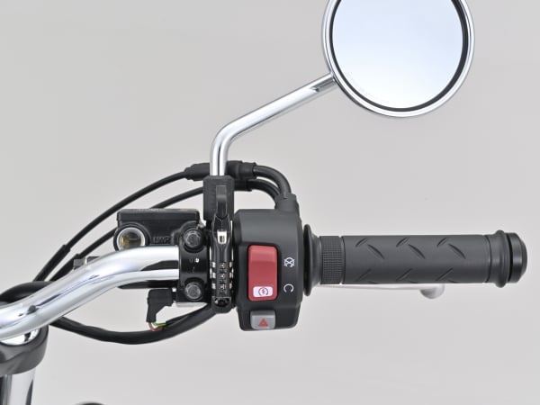 スレンダーヘルメットロック ダイヤルタイプ ケーブル付き 汎用品