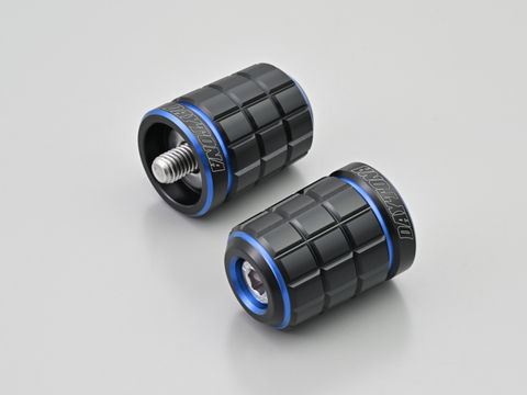 PREMIUM ZONE Handlebar End Plugs BRICK Blue M8 Kawasaki