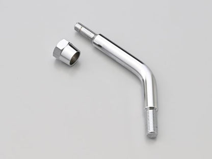 Offset Bar/Short M10 Right-Hand Thread High Visibility Mirror Z2 Monster Mirror Repair Part Chrome 1 pc.