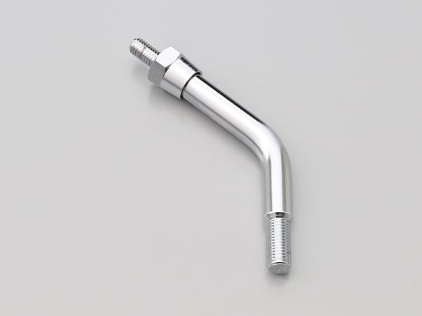 Offset Bar/Short M10 Right-Hand Thread High Visibility Mirror Z2 Monster Mirror Repair Part Chrome 1 pc.