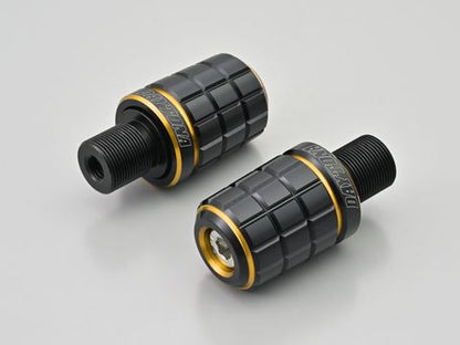 PREMIUM ZONE Handlebar End Plugs BRICK Gold M17 Kawasaki