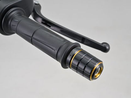 PREMIUM ZONE Handlebar End Plugs BRICK Gold M17 Kawasaki