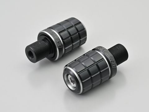 PREMIUM ZONE Handlebar End Plugs BRICK Ash Silver M17 Kawasaki