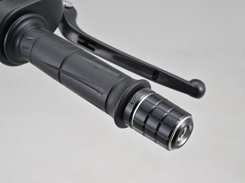 PREMIUM ZONE Handlebar End Plugs BRICK Ash Silver M17 Kawasaki