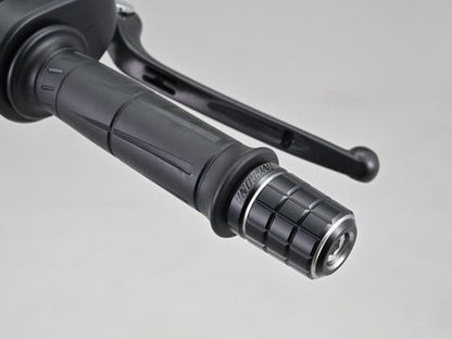 PREMIUM ZONE Handlebar End Plugs BRICK Ash Silver M17 Kawasaki