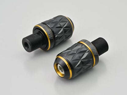 PREMIUM ZONE Handlebar End Plugs KIRIKO Gold M17 Kawasaki
