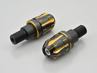 PREMIUM ZONE Handlebar End Plugs TECHNO Gold M16 Yamaha