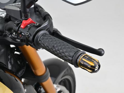 PREMIUM ZONE Handlebar End Plugs TECHNO Gold M16 Yamaha