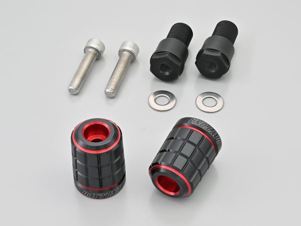 PREMIUM ZONE Handlebar End Plugs BRICK Red M16 Yamaha