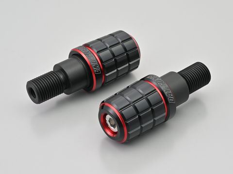 PREMIUM ZONE Handlebar End Plugs BRICK Red M16 Yamaha