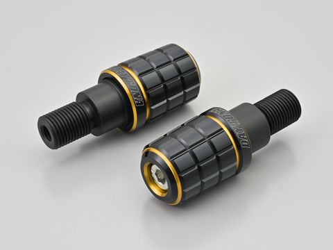 PREMIUM ZONE Handlebar End Plugs BRICK Gold M16 Yamaha