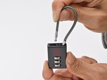 DLK010 コンパクトダイヤルロック ガンメタ ストレートタイプ