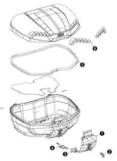 ジビ GIVI Z6970TVGCPR リフレクター(黒)