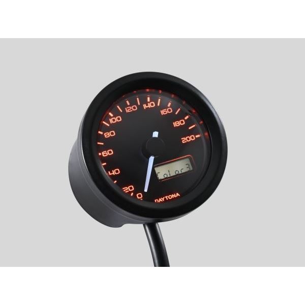VELONA 電気式スピードメーター Φ48 200km/h ブラック – バイクマン