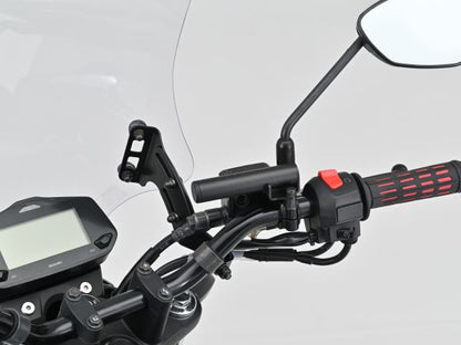 Multi Bar Holder, Black, Master Cylinder Clamp, Flat Type, Suzuki
